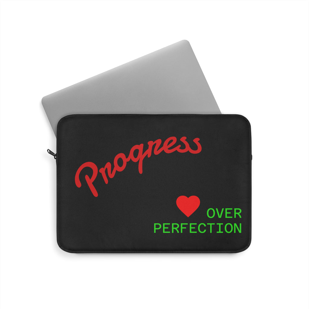 Progress Over Perfection Laptop Sleeve