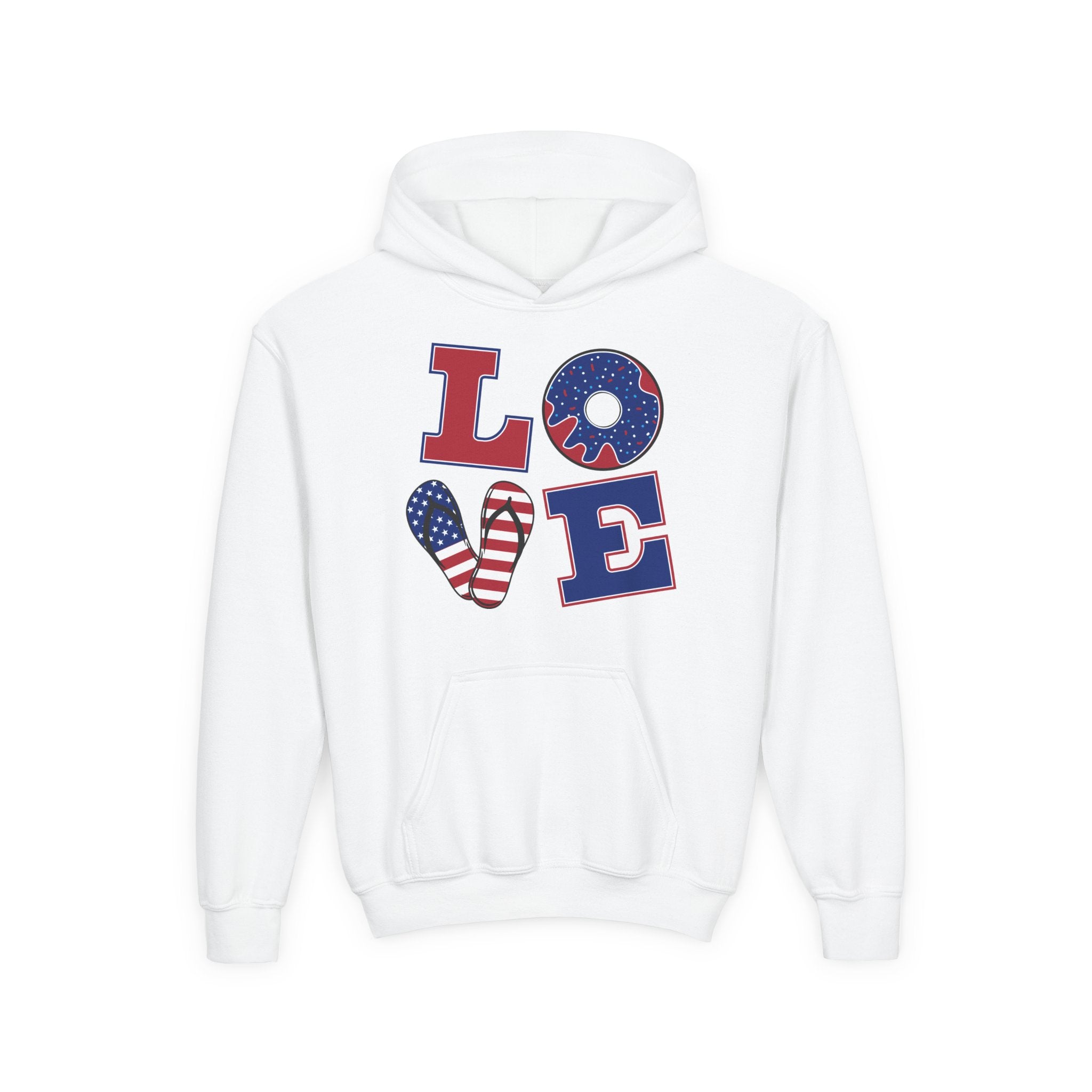 Patriotic Love Youth Hoodie