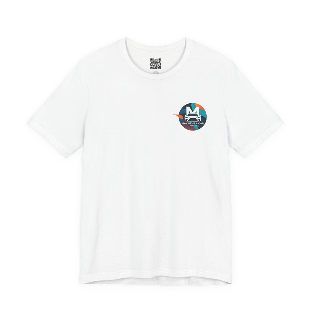 Car Rental Promo T-Shirt — “Need a Car?” QR Code Back Tee