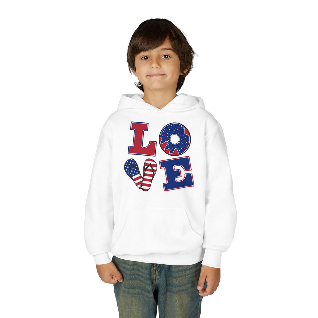 Patriotic Love Youth Hoodie