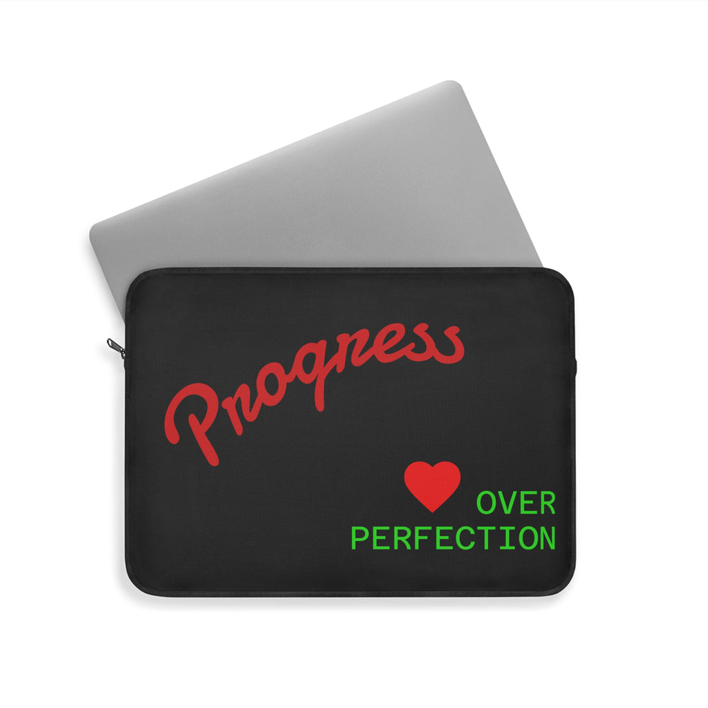 Progress Over Perfection Laptop Sleeve