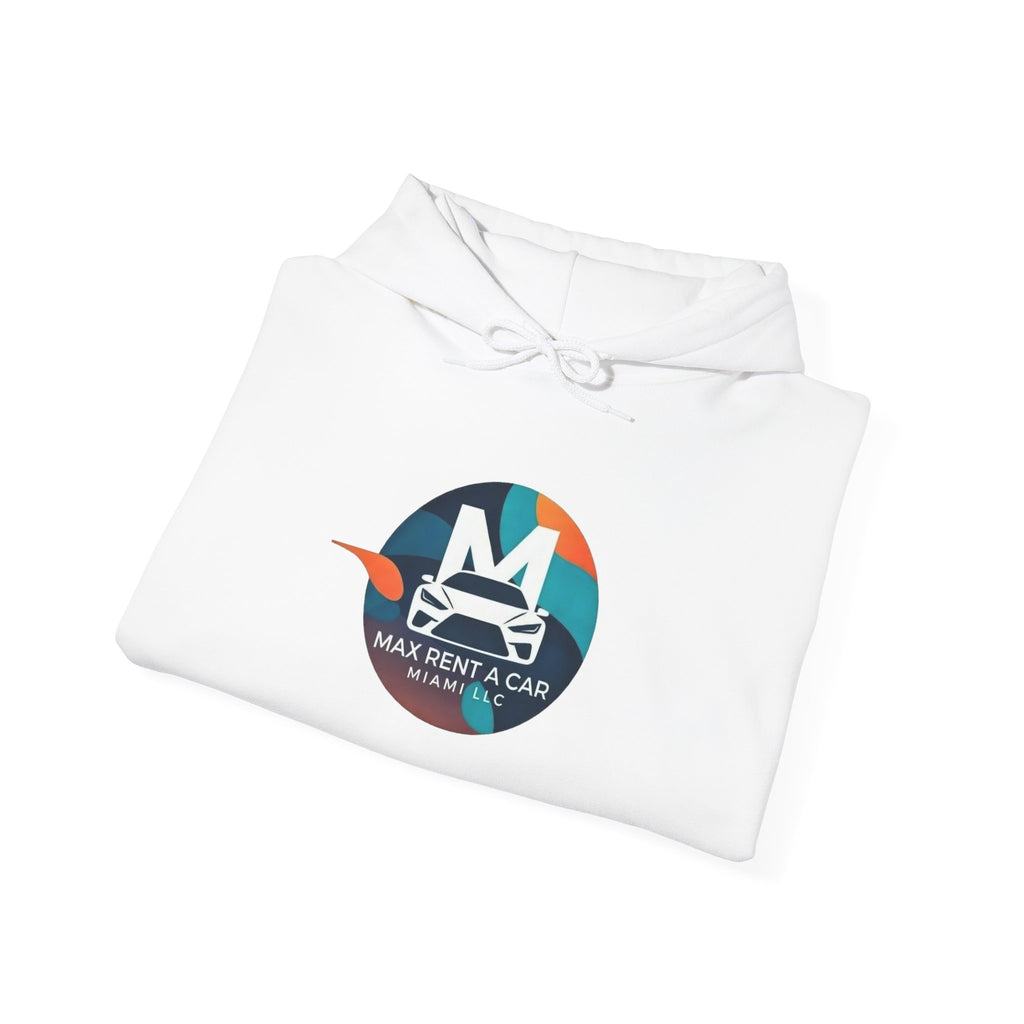 Hoodie — Max Rent A Car Branded Logo Hoodie with 'Need a Car?' QR Back Design
