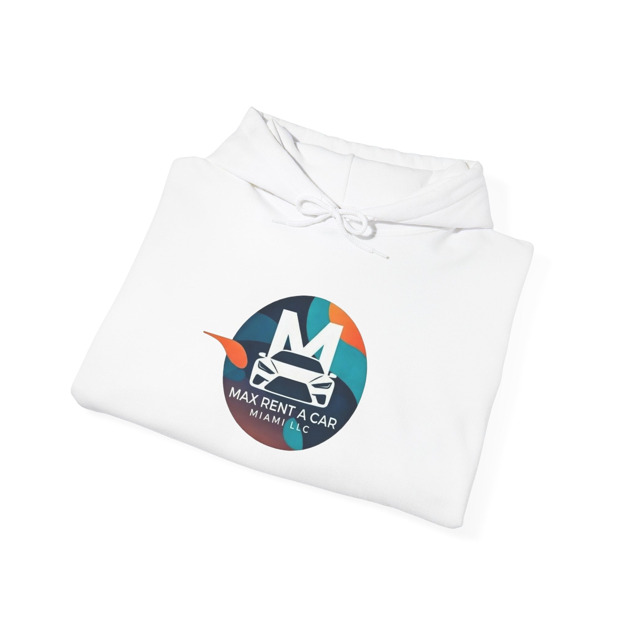 Hoodie — Max Rent A Car Branded Logo Hoodie with 'Need a Car?' QR Back Design